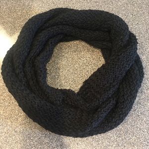 Winter Ribbed Knit Infinity Circle Loop Scarf